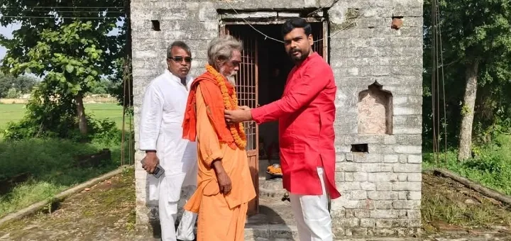 ब्लाक प्रमुख पाली गुरूजी से लिया आशीर्वाद