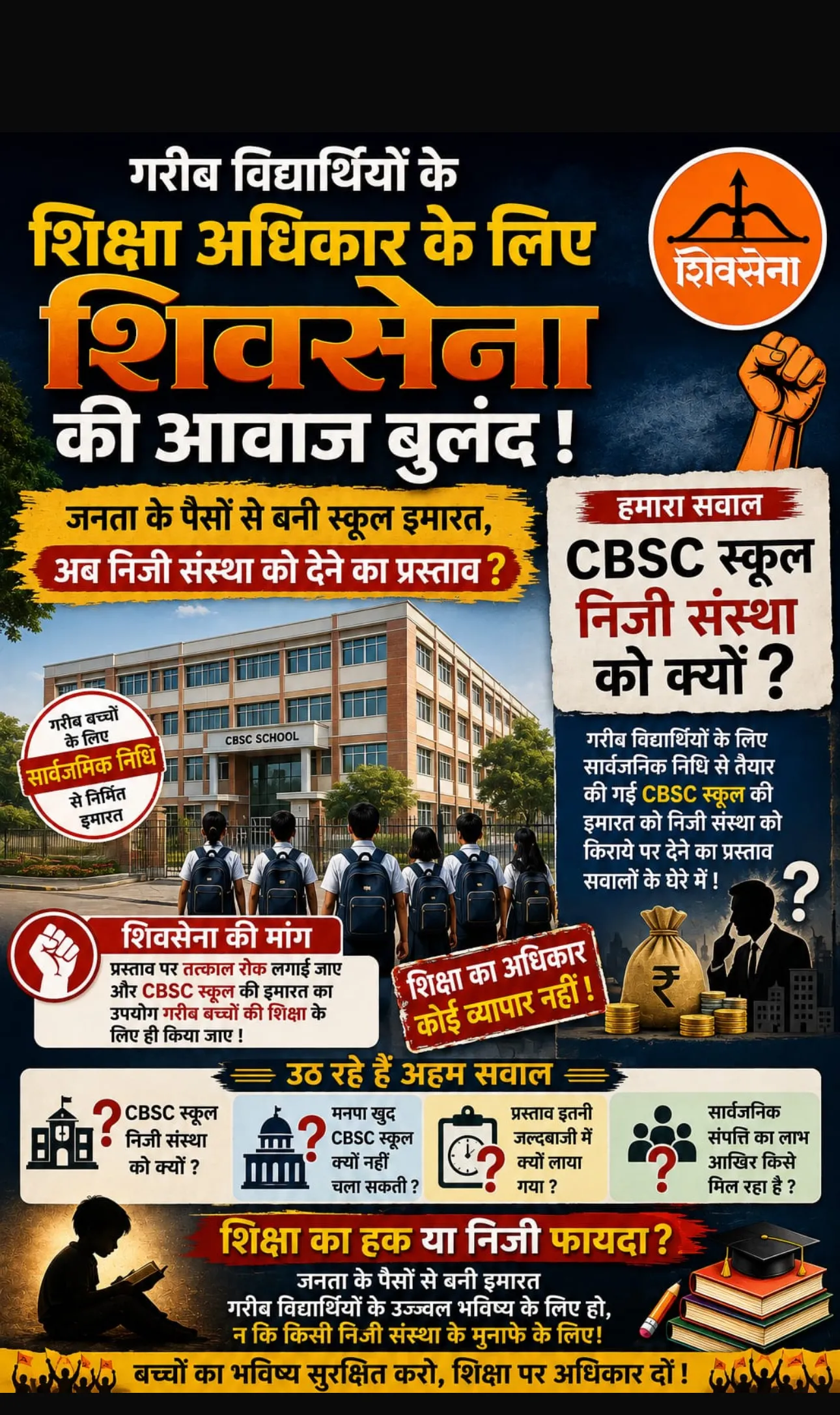 मीरा भयंदर सरकारी स्कूल का निजीकरण