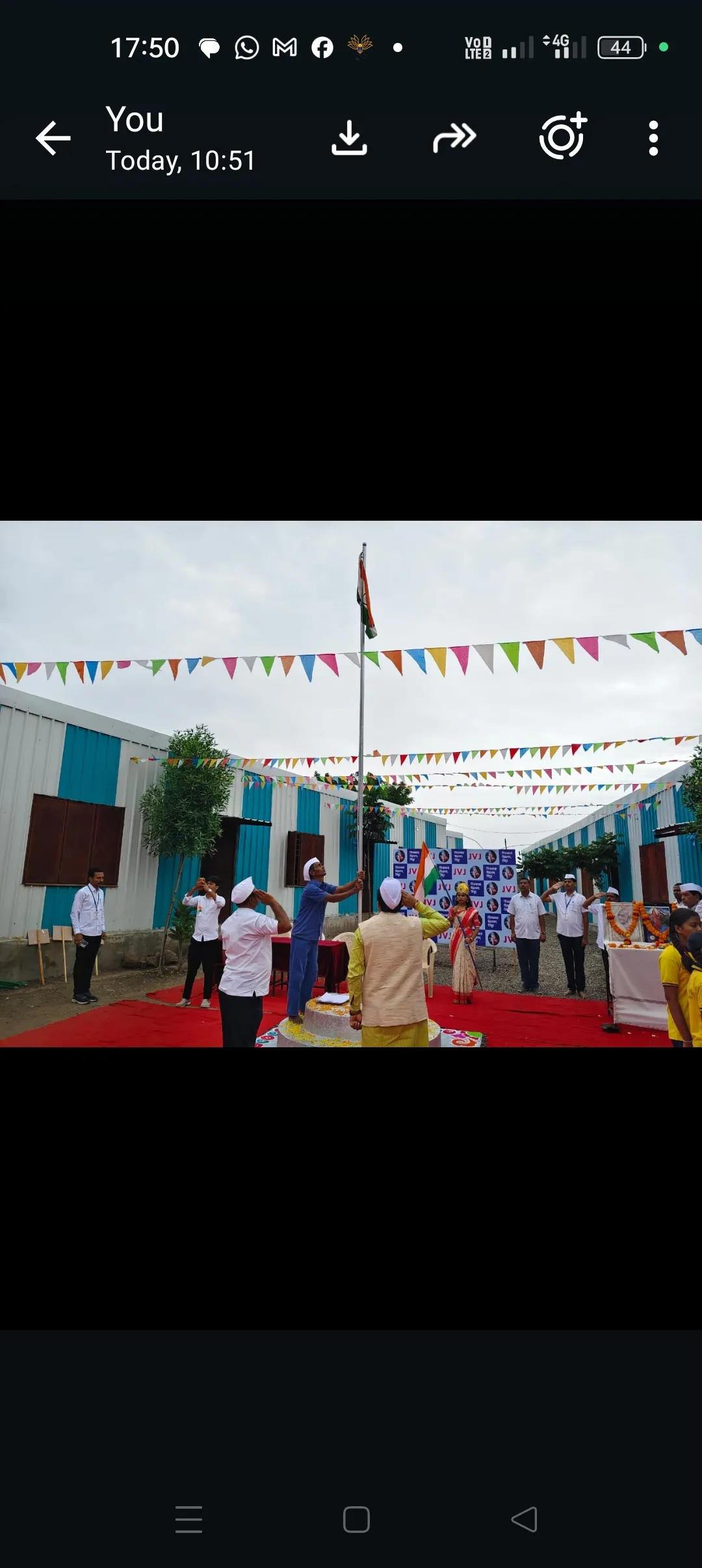 स्वतंत्रता दिवस पर विद्यार्थियों ने दिया देशभक्ति का संदेश