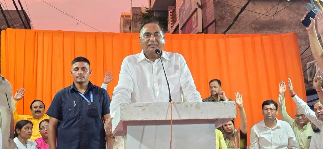 Bidhuri Highlights Development Projects, O-Zone Issue During Jaitpur Jansabha