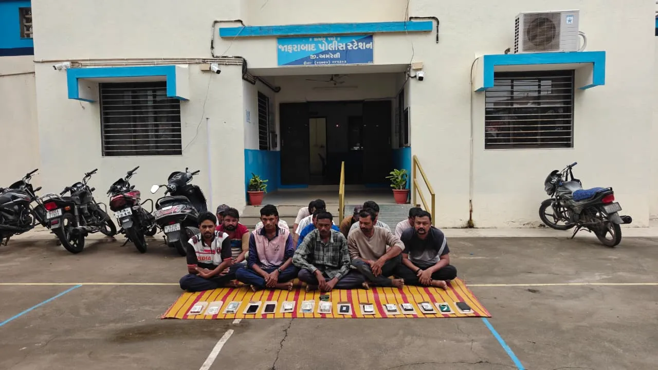સ્ટેટ મોનીટરીંગ સેલની ટીમનો જાફરાબાદ માં દરોડો