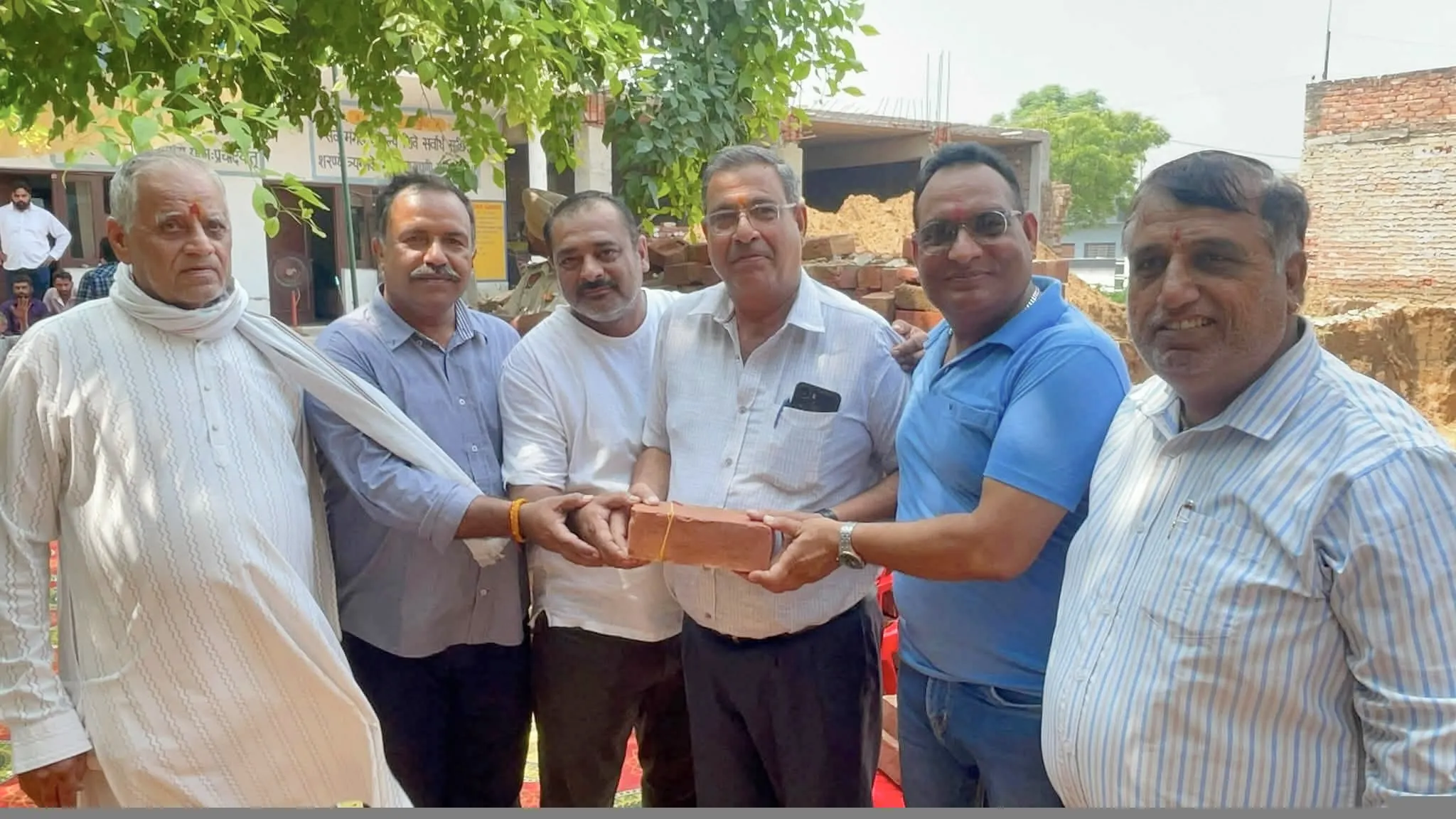 समाना पटियाला में भगवान परशुराम की प्रतिमा की स्थापना के लिए भूमि पूजन समारोह
