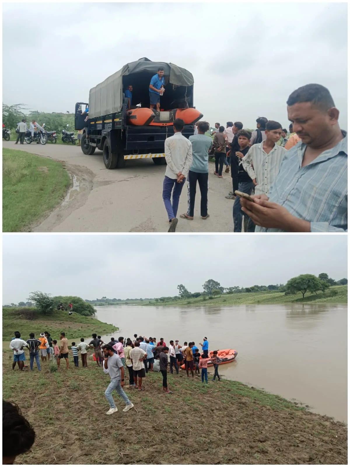 चंद्रावल नदी में भैंस लेने गए 55 वर्षीय ग्रामीण के डूबने की आशंका, 24 घंटे बाद भी नहीं मिला सुराग