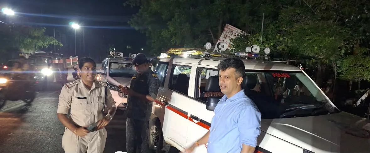 रात के अंधेरे में SP का औचक निरीक्षण, असामाजिक तत्वों पर कसा शिकंजा