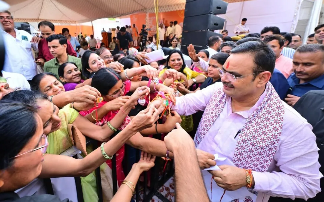 मुख्यमंत्री भजन लाल शर्मा ने प्रदेश की बहनों संग मनाया रक्षाबंधन; बोले— "हर क्षेत्र में बुलंदियां छुएगी नारी शक्ति"