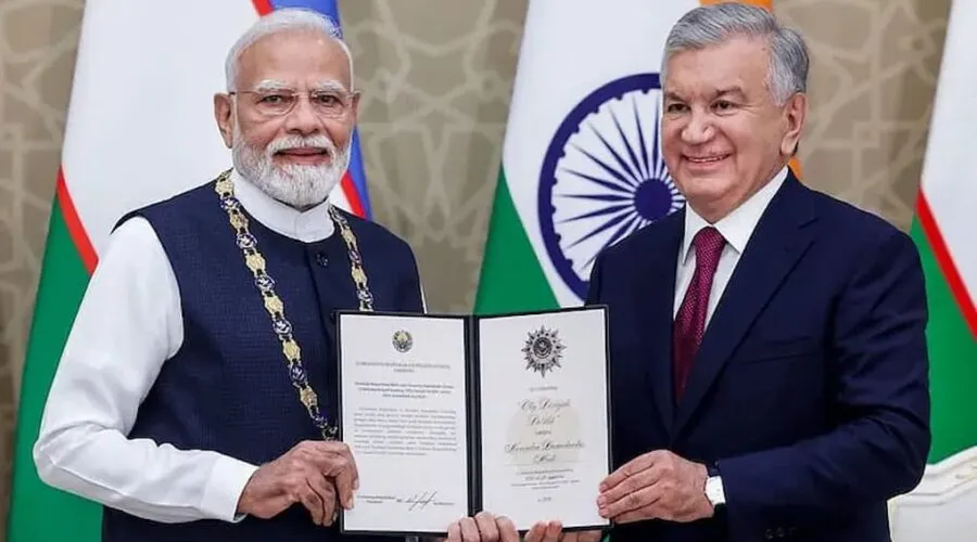 पीएम मोदी को उज्बेकिस्तान का सर्वोच्च सम्मान मिला