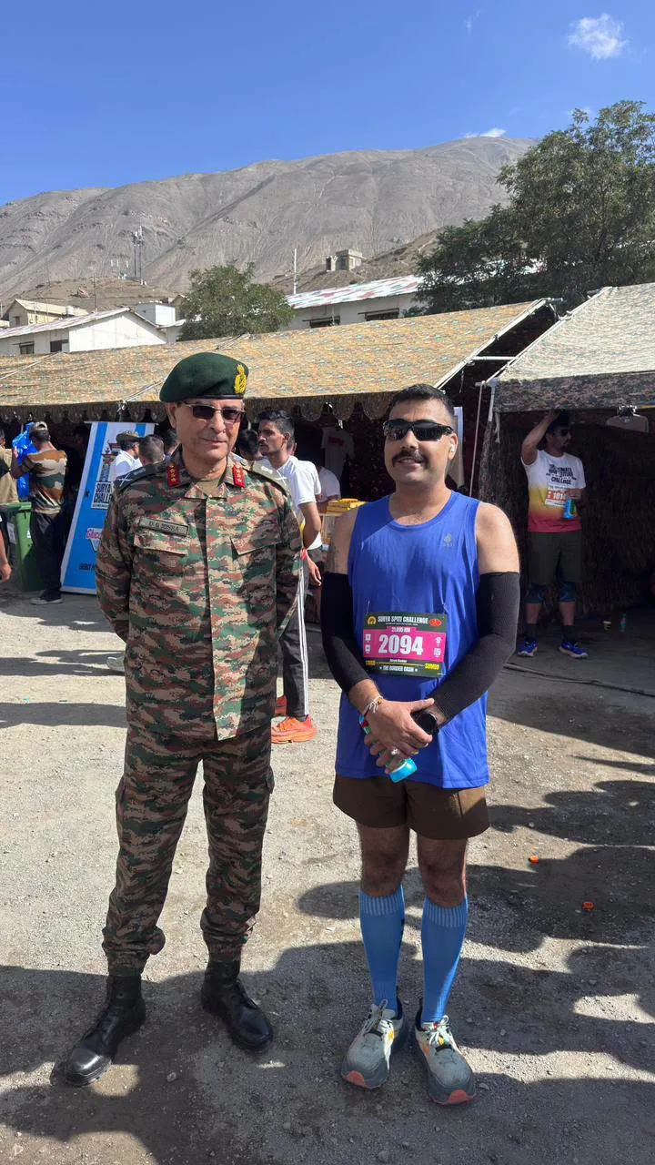 देहरा: अमन कुमार ने सूर्या स्पीति चैलेंज हाफ मैराथन पूरी की