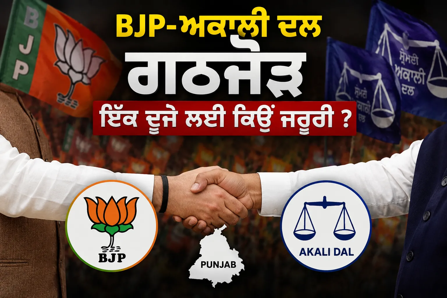 BJP–ਅਕਾਲੀ ਦਲ ਗਠਜੋੜ: ਦੋਵਾਂ ਲਈ ਕਿਉਂ ਬਣ ਸਕਦਾ ਹੈ ਜ਼ਰੂਰੀ?