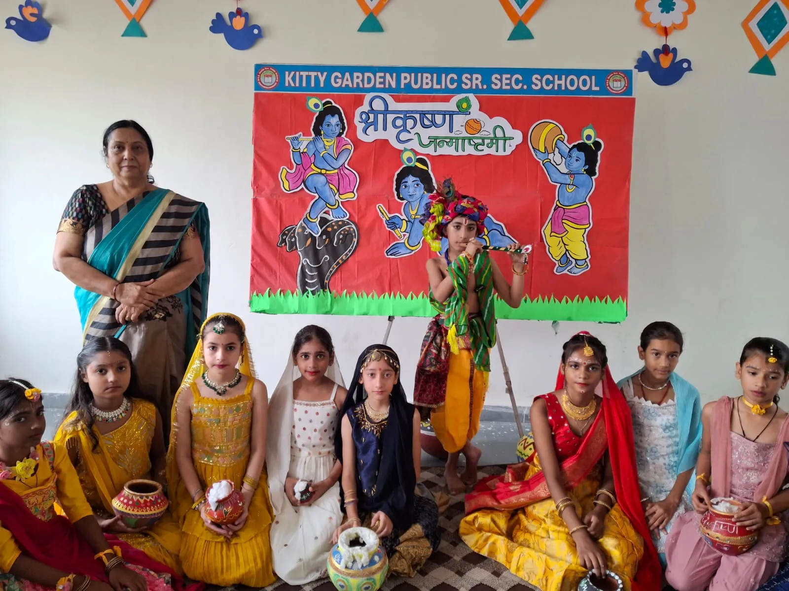 किटी गार्डन पब्लिक स्कूल, डूंडाहेड़ा में धूमधाम से मनाई गई श्रीकृष्ण जन्माष्टमी