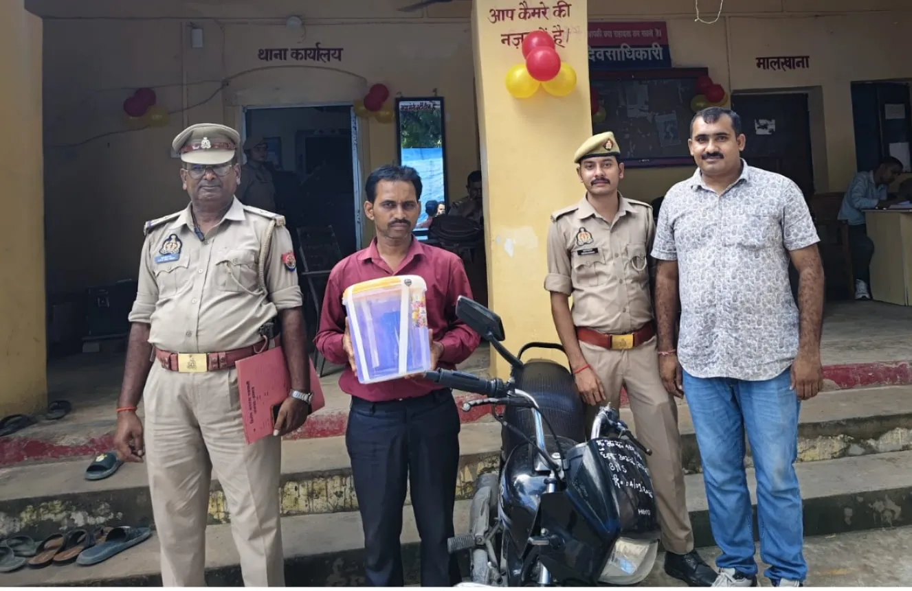 मंदिर से तांबे का नाग चोरी करने वाला आरोपी गिरफ्तार, चोरी का सामान बरामद
