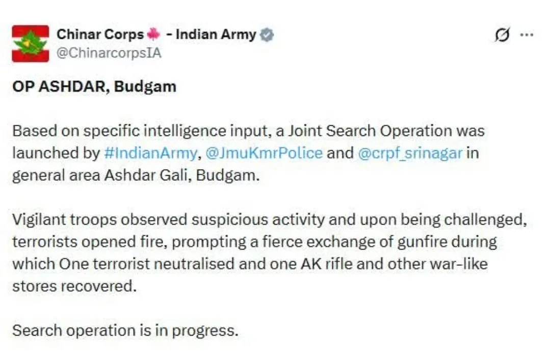 Encounter at Badgam.