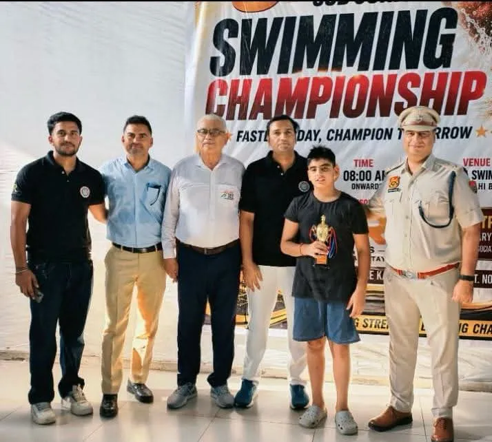 सिरसा में स्विमिंग प्रतियोगिता में वत्सल का जलवा, 4 गोल्ड के साथ बने बेस्ट स्विमर