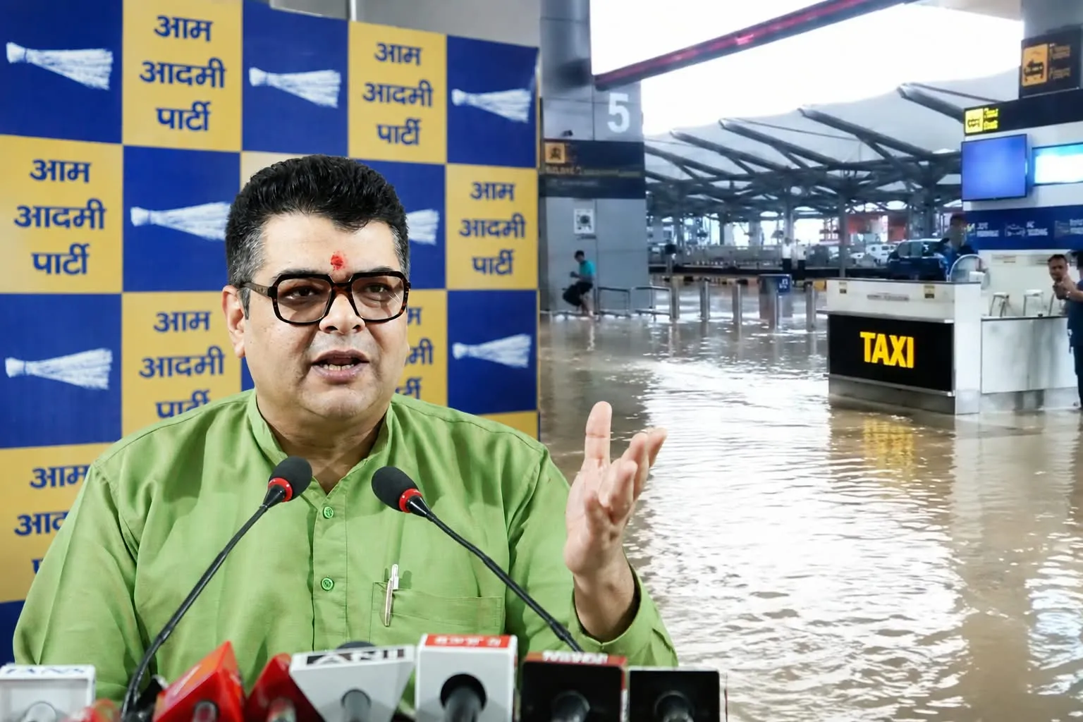 दिल्ली को विश्वस्तरीय बनाने वाली भाजपा एयरपोर्ट तक को जलभराव से नहीं बचा पाई- अंकुश नारंग