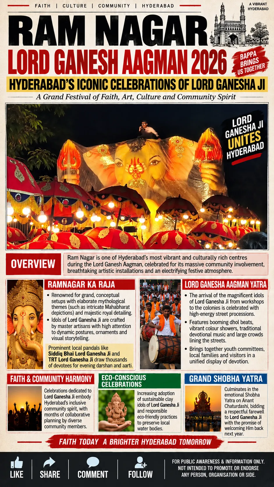 LORD GANESH AAGMAN 2026: RAM NAGAR PREPARES FOR A GRAND CELEBRATION