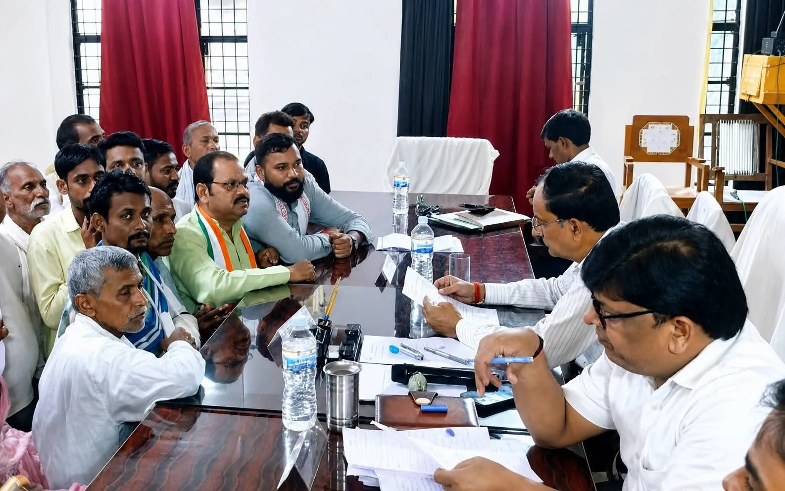 महोबा जिला कांग्रेस कमेटी द्वारा बंद पड़ी मंडी को लेकर SDM को सौपा ज्ञापन