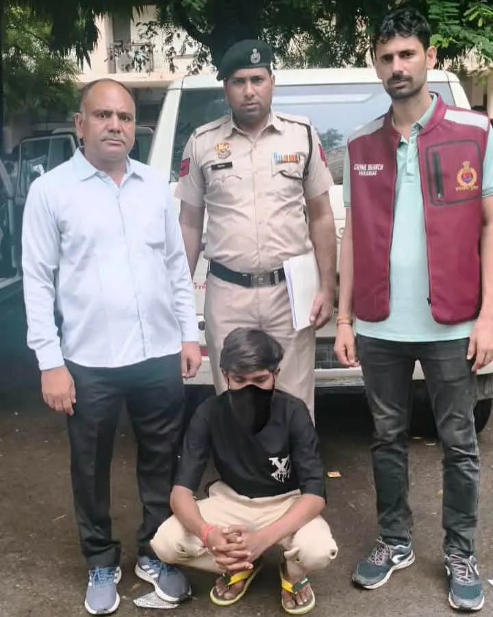क्राइम ब्रांच बॉर्डर की टीम ने देसी कट्टा व 1 रौंद के साथ आरोपी को किया गिरफ्तार, भेजा जेल