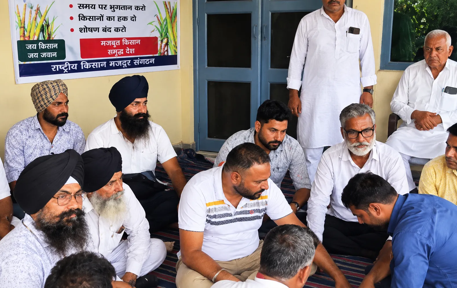 गन्ना भुगतान में 15 प्रतिशत ब्याज की मांग पर अड़े किसान