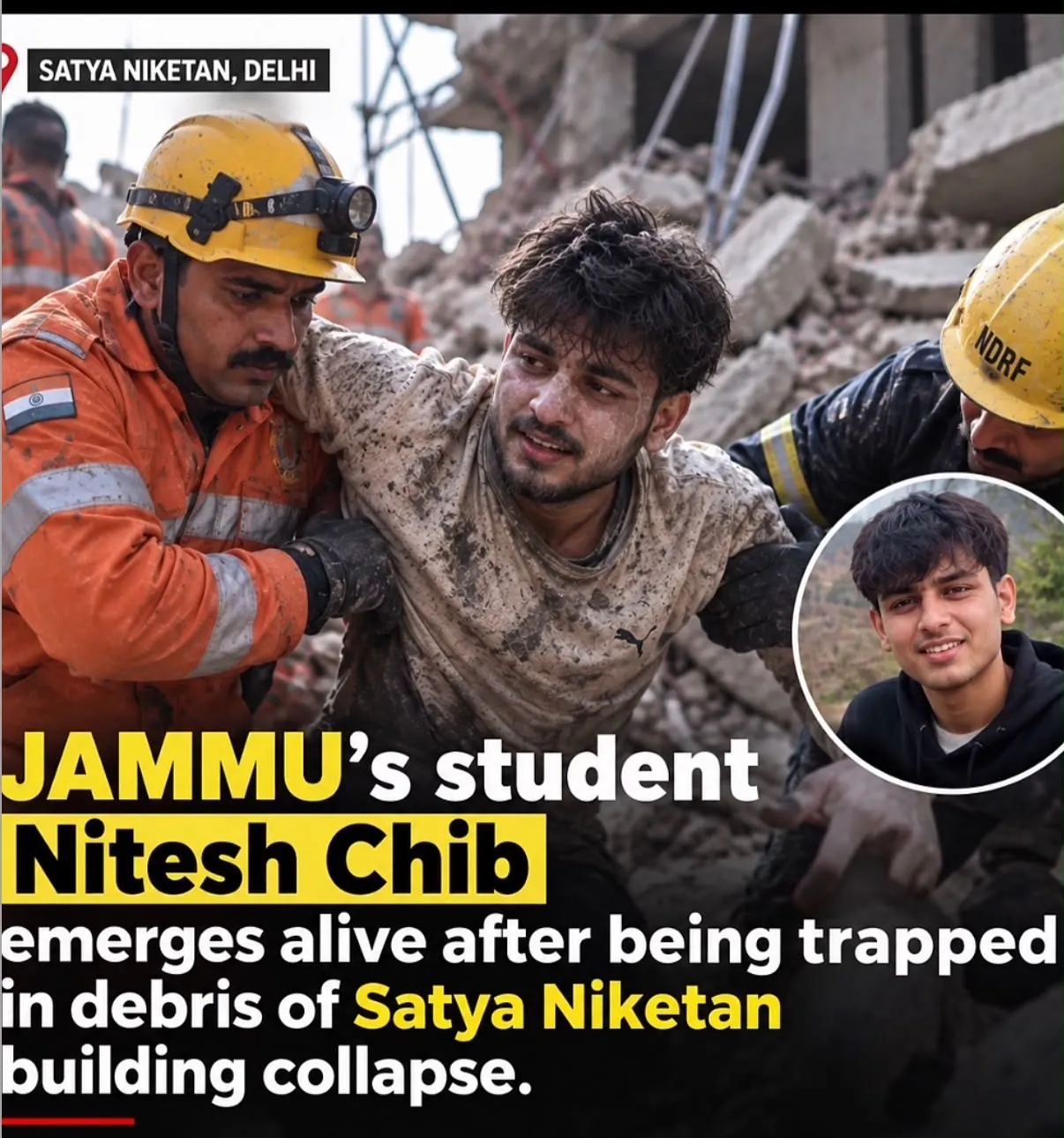 Delhi building collapse