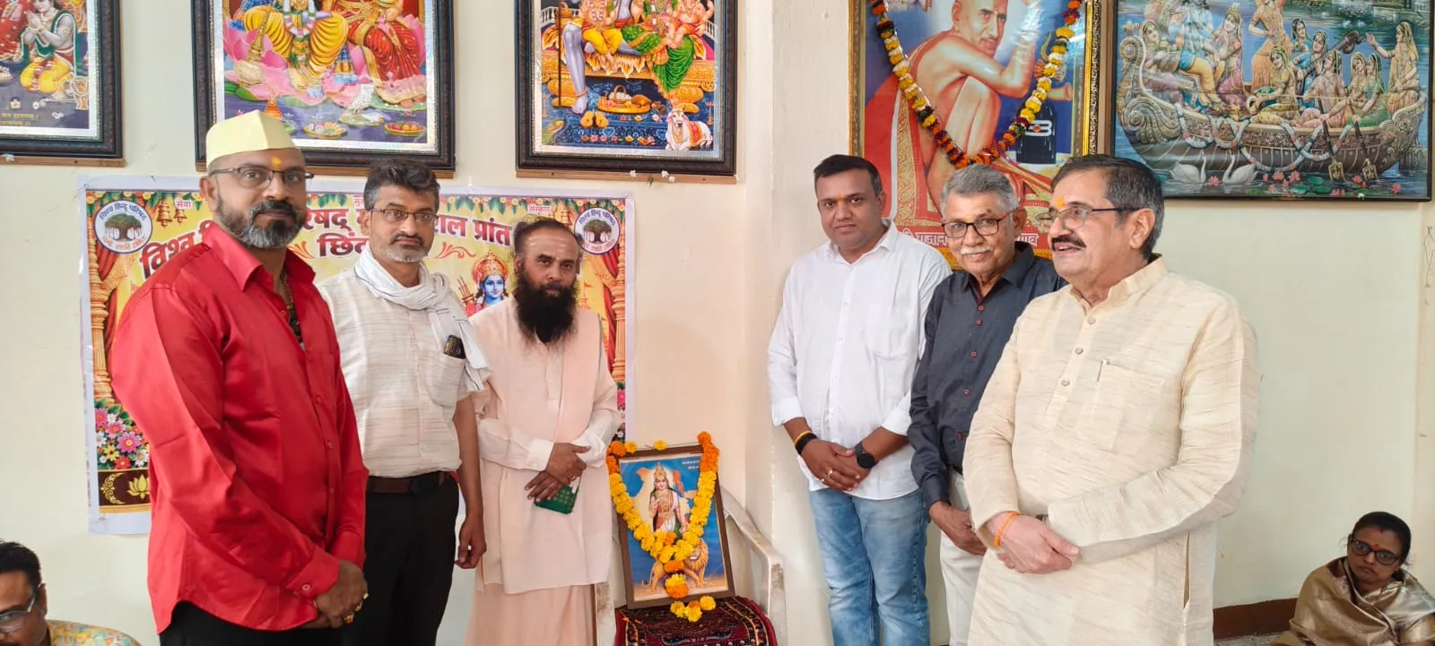 श्रीराम मंदिर में अखंड रामचरितमानस पाठ का मास समापन, विश्व हिन्दू परिषद ने मनाया 62वां स्थापना दिवस