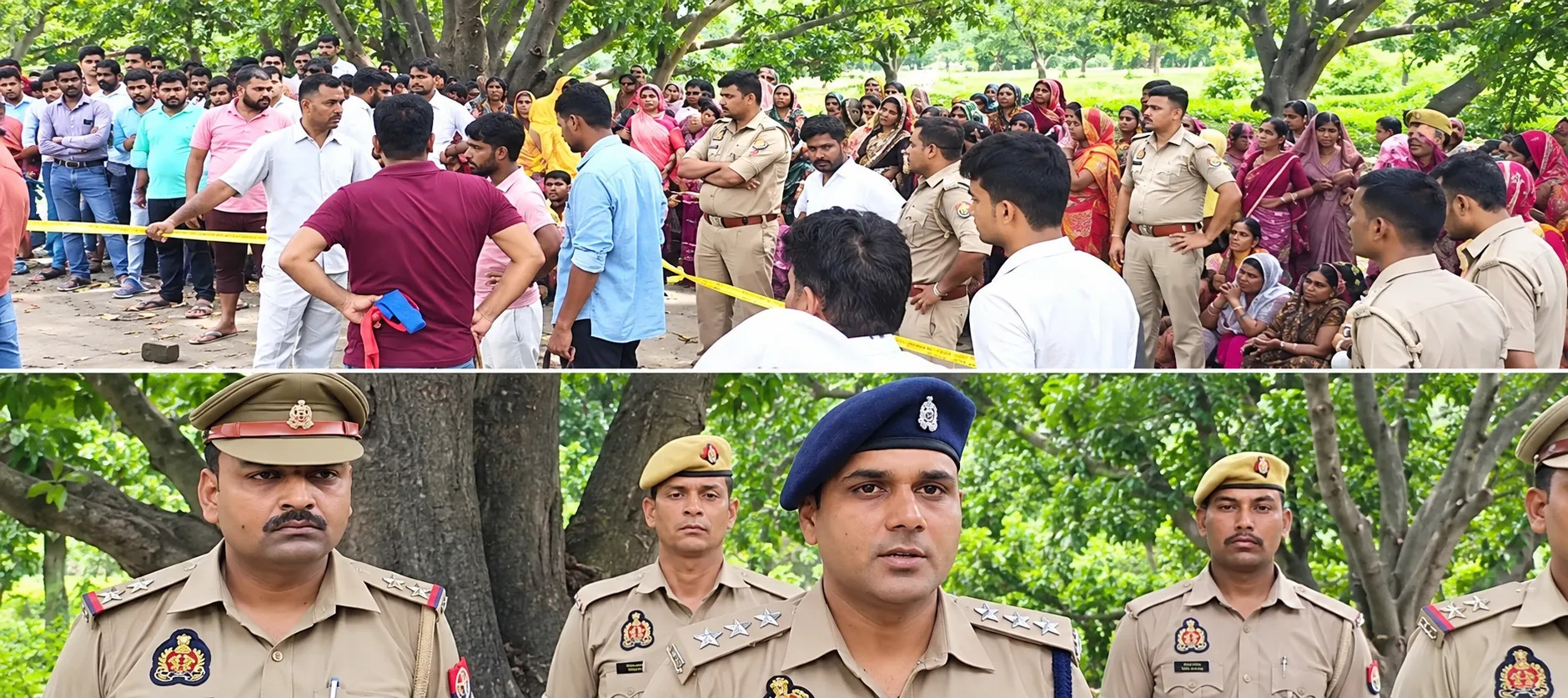 घाटमपुर में बगीचे में मिली गर्भवती महिला का शव, गले पर निशान, पुलिस जांच में जुट