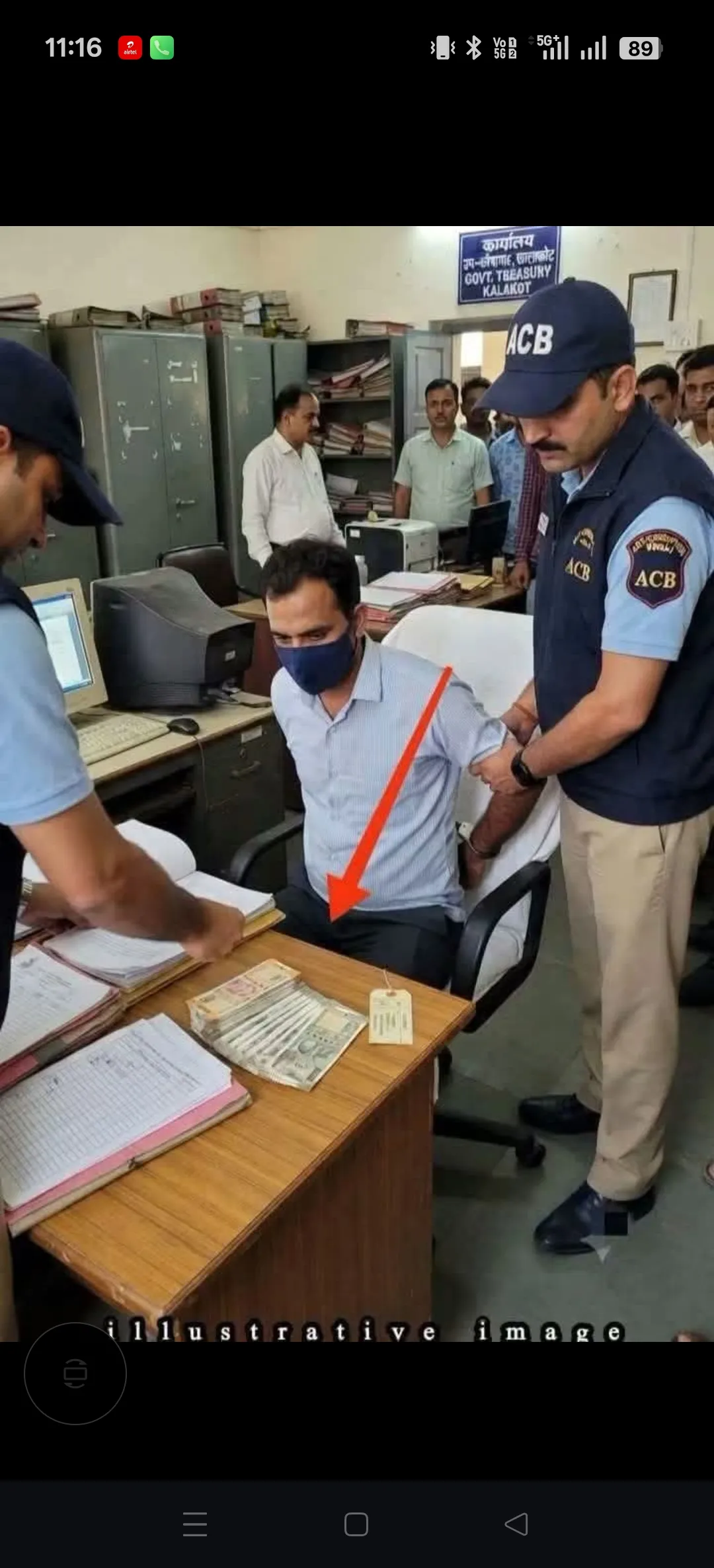 #BreakingNews
Rs 20000 Bribe #ACB Traps and #Arr_ests Treasury Clerk in Rajouri
#RAJOURI September 09/2026//
The #Anti_C
