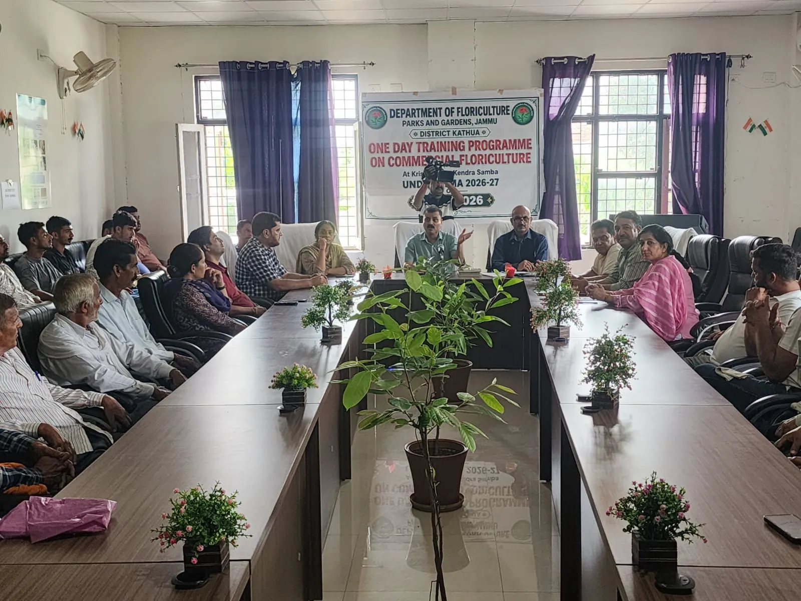 KVK Samba Organised Training Programme on Floriculture in Association with Department of Floriculture, Samba.