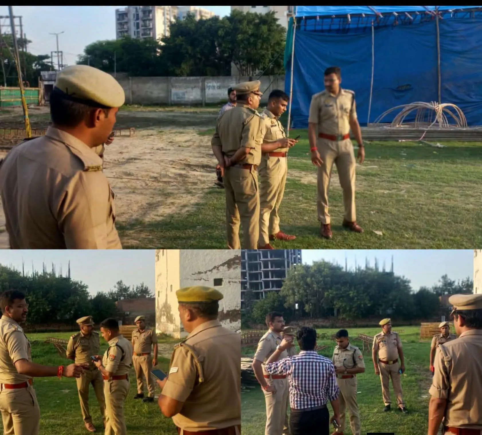 राम बारात-जनकपुरी आयोजन को लेकर आगरा पुलिस अलर्ट, कार्यक्रम स्थल का निरीक्षण
