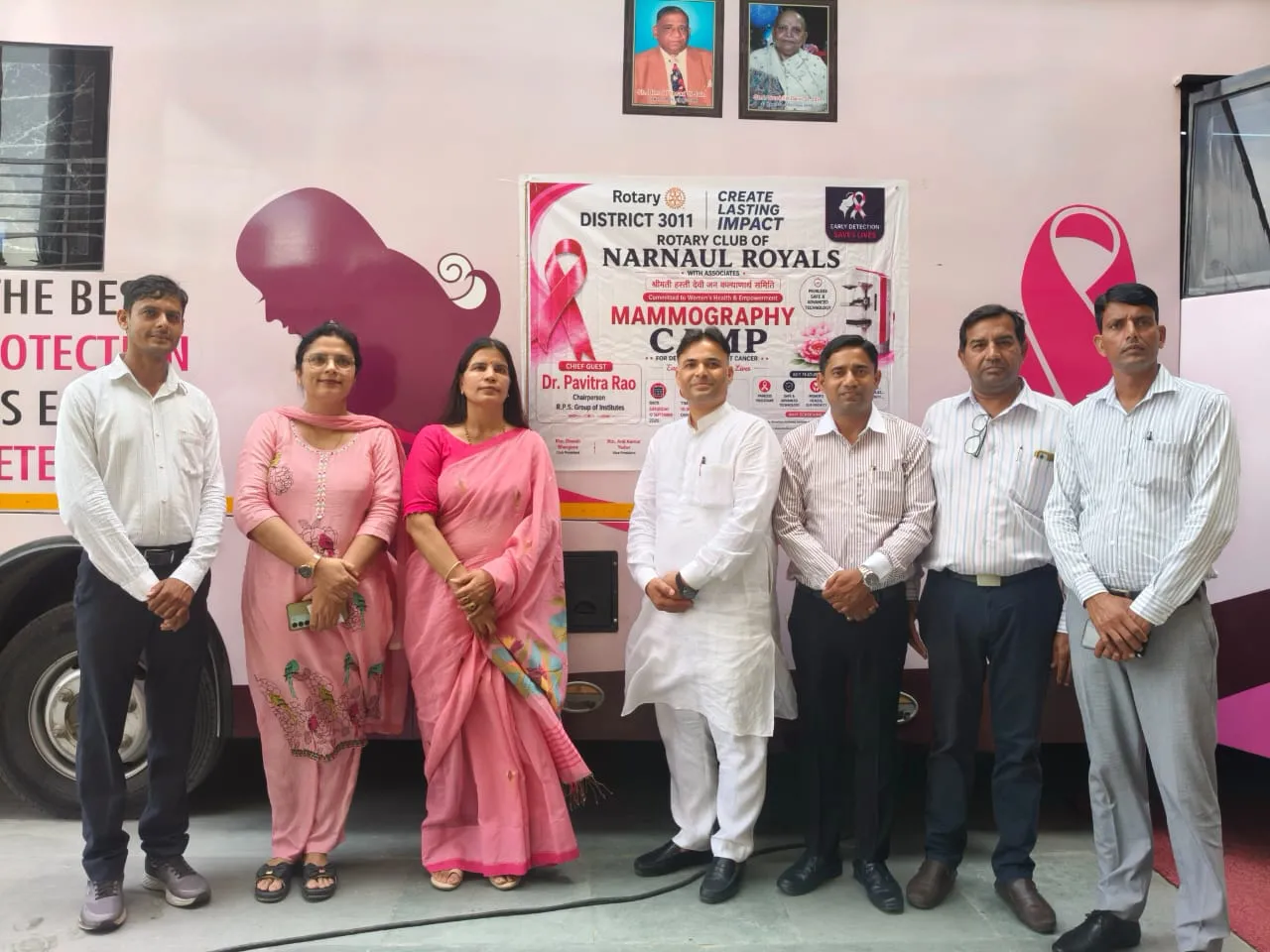 महिलाओं के स्वस्थ भविष्य की ओर रोटरी क्लब नारनौल रॉयल्स का मजबूत कदम।

आर.पी.एस. स्कूल में लगा मैमोग्राफी कैंप।