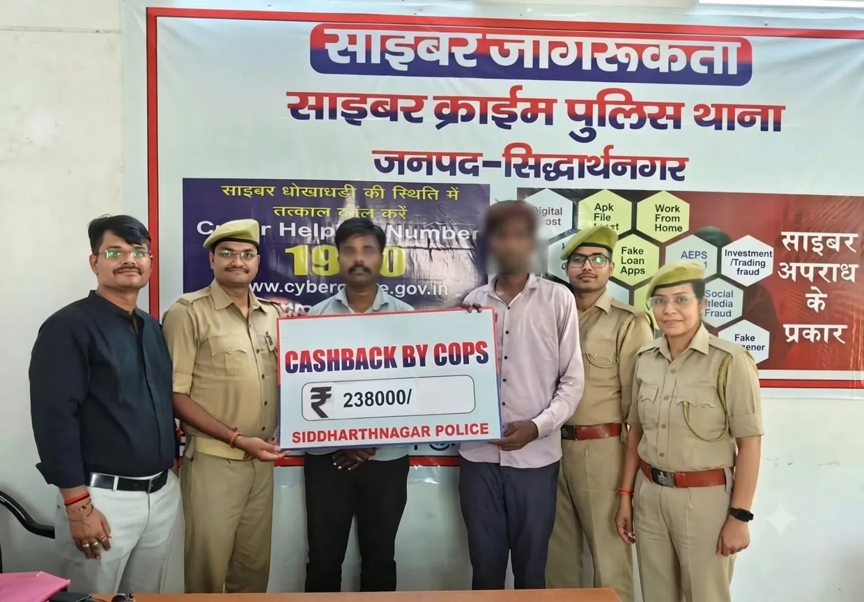 साइबर फ्रॉड के शिकार युवक को मिली राहत, ₹21 हजार की पूरी धनराशि वापस