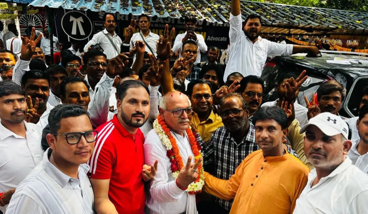 *दीवानी अधिवक्ता संघ के चुनाव में अवधेश सिंह अध्यक्ष और मनीष सिंह मंत्री निर्वाचित*