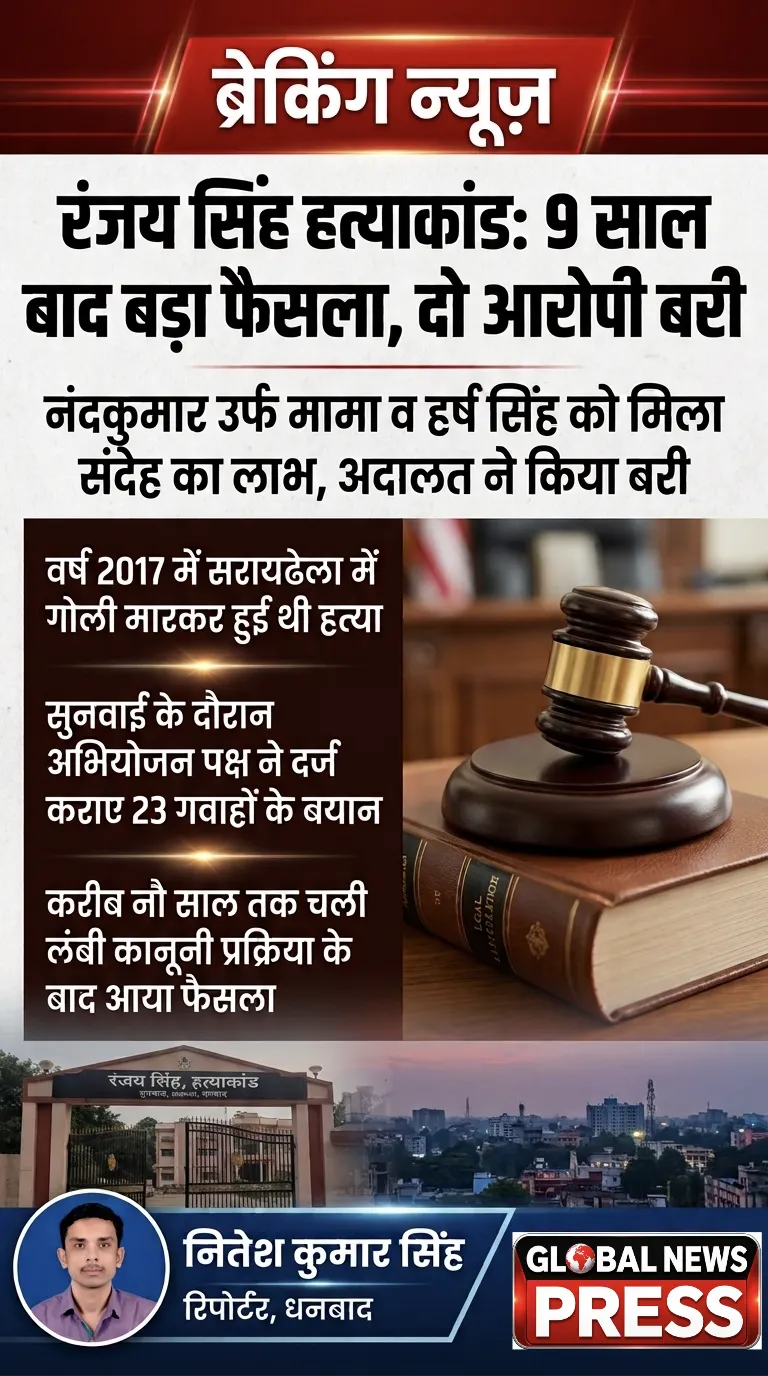 रंजय सिंह हत्याकांड में नौ साल बाद फैसला, दो आरोपी बरी