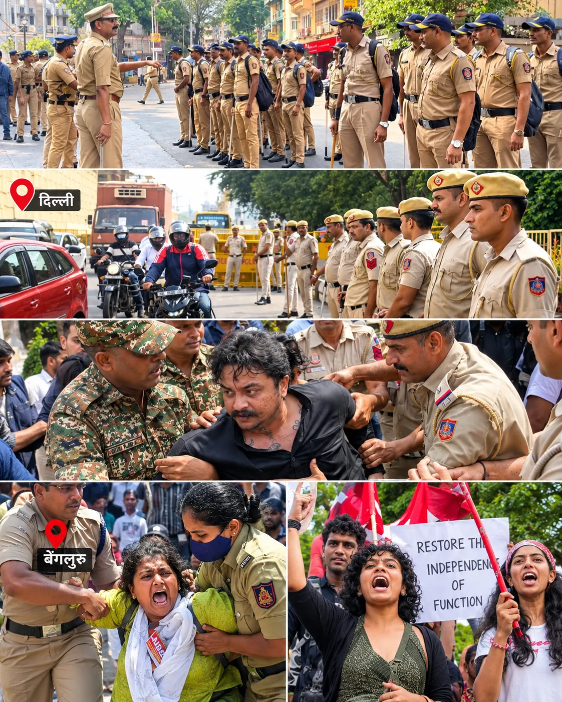 ब्रेकिंग न्यूज़ शहर-शहर बवाल! दिल्ली से महाराष्ट्र तक बवाल, कहीं लाठीचार्ज तो कहीं हिरासत