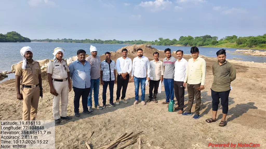 सातेफळमध्ये निलंबनाच्या कारवाईनंतरही अवघ्या चार दिवसांत अवैध वाळू उपसा सुरू!