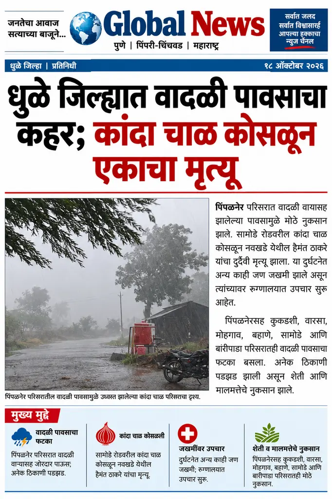 पिपंळनेर मधे मोठी दुर्घटना .....