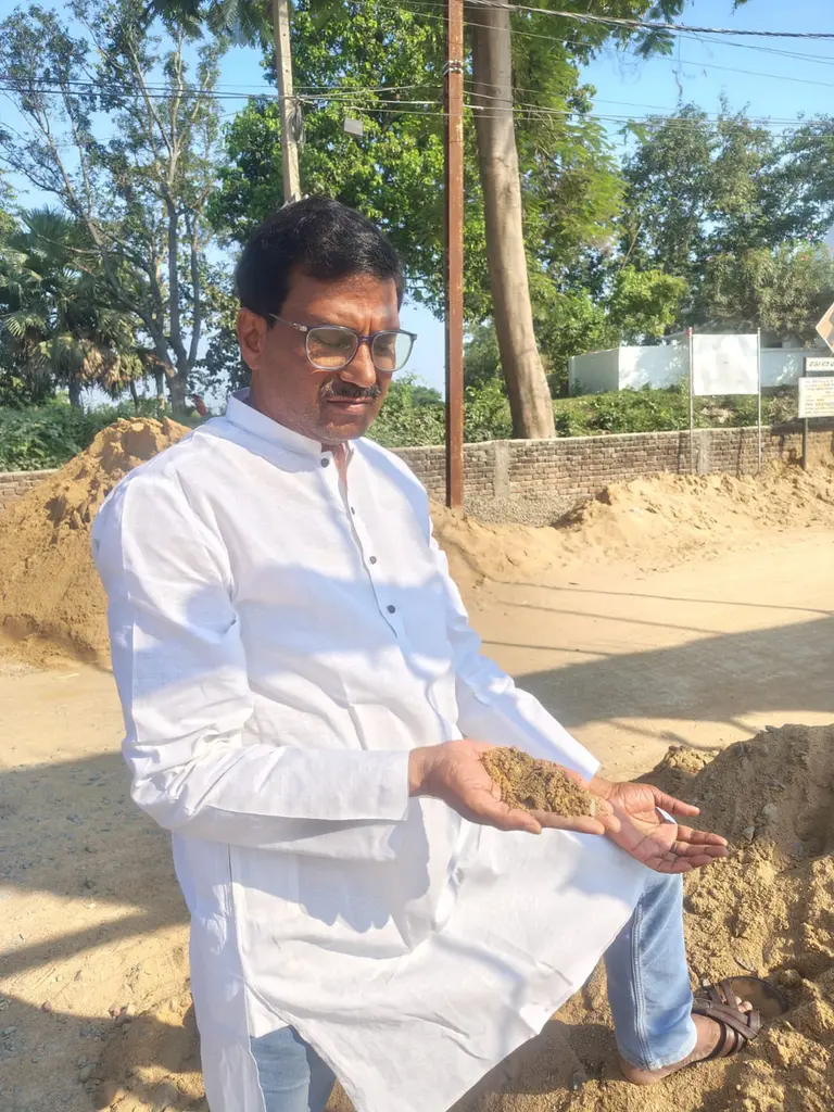 शिवहर में पछियारी पोखर के सौंदर्यीकरण कार्य पर उठे सवाल, राधाकांत गुप्ता ने की जांच की मांग