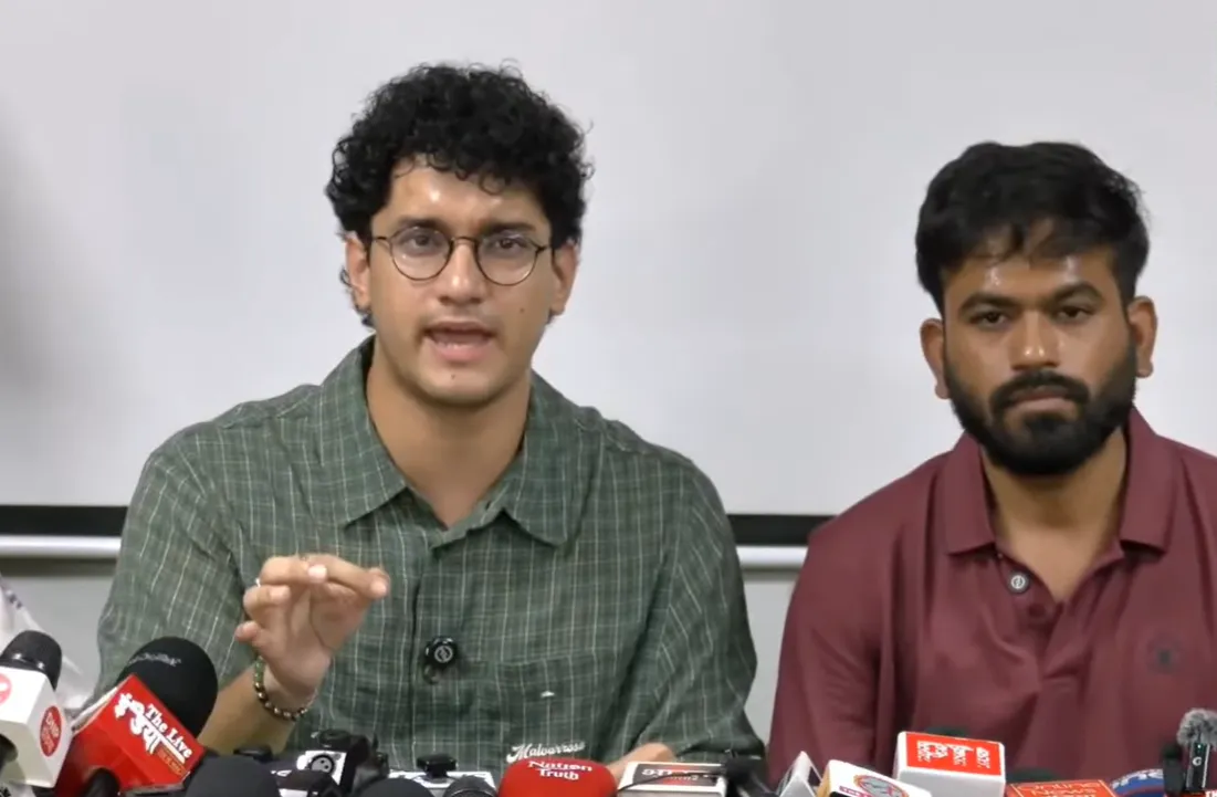 Abhijeet, Saurabh  press conference जेल से बाहर निकलते ही सौरभ ने दिया चेतावनी अगर ज्ञानेश कुमार का इस्तीफा नही हुआ तो