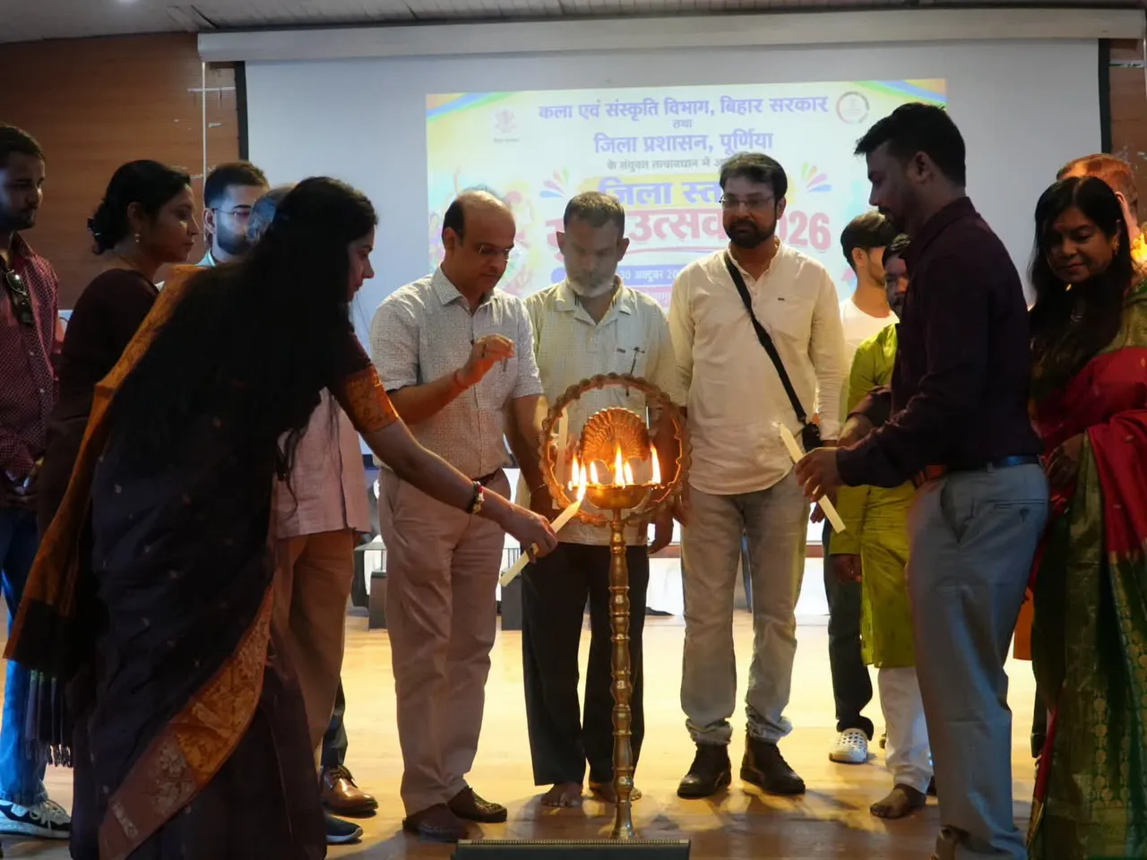 पूर्णिया जिला स्तरीय युवा उत्सव 2026 का शुभारंभ गुरुवार को प्रेक्षागृह -सह- आर्ट गैलरी पूर्णिया में शुरूवात