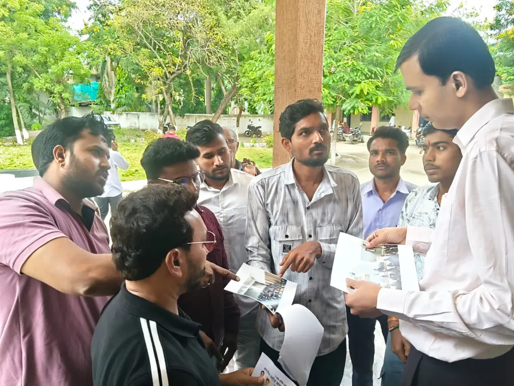 एतश कॉलेज में भाजपा के विद्यार्थी संवाद कार्यक्रम पर NSUI ने उठाए सवाल