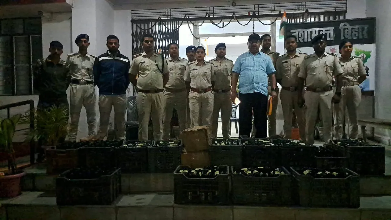 बिहार में शराबबंदी पर बड़ा प्रहार विफल: जमुई के नुमर में पकड़ी गई 304 लीटर विदेशी शराब