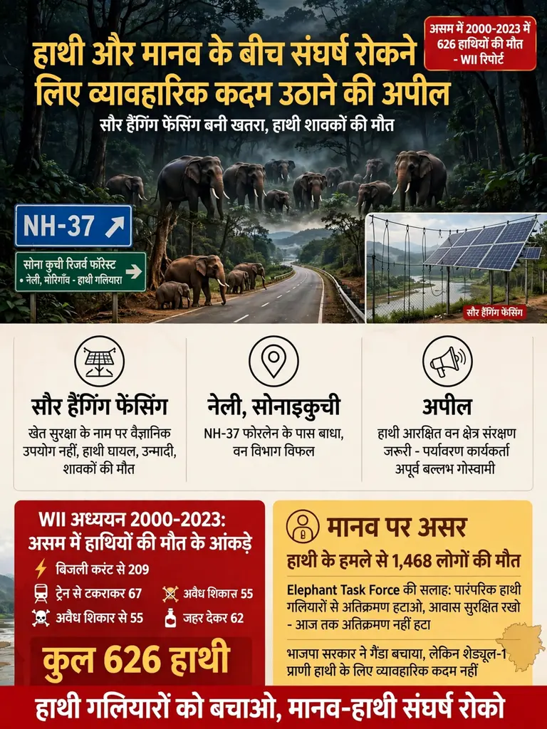*हाथी और मानव के बीच संघर्ष रोकने के लिए व्यावहारिक कदम उठाने की पर्यावरण कार्यकर्ताओं की अपील*